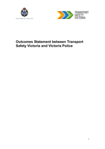 Outcomes Statement - TSV and Victoria Water Police