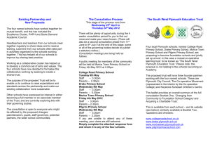 South West Plymouth Education Trust leaflet