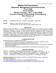 Version 1/20/11 - Merkel Cell Carcinoma