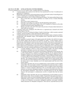 10A NCAC 13P .0902 LEVEL II TRAUMA CENTER CRITERIA To