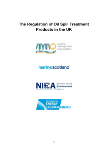 The Regulation of Oil Spill Treatment Products in the UK