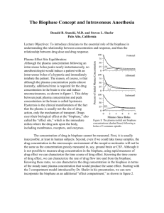 Biophase in Anesthesia