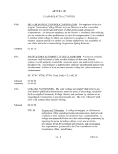 Ch. IX - Article VII - Los Angeles Community College District