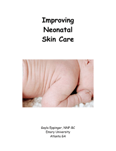 Improving Neonatal Skin Care - Emory University Department of