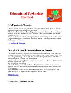 Hot List of Educational Technology Resources