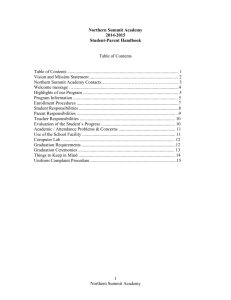 NSA Parent Student Handbook 2014-2015