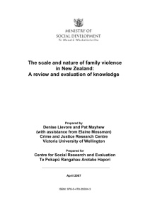 Family Violence - Ministry of Social Development