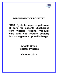 PDSA Cycle to improve pathways of care for patients discharged