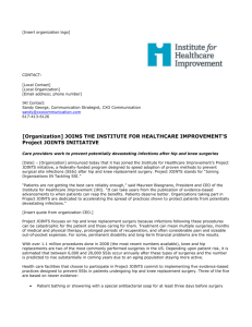 press release - Institute for Healthcare Improvement