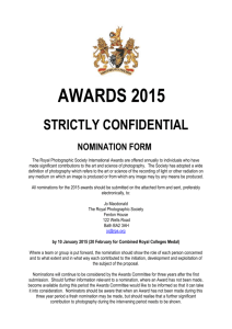 Nomination Form - Royal College of Obstetricians and Gynaecologists