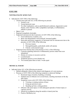 PCL Non-Operative - Michigan Orthopaedic Institute