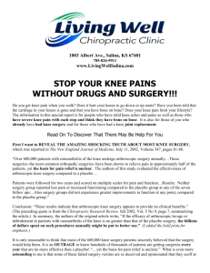 STOP YOUR KNEE PAINS WITHOUT DRUGS AND SURGERY