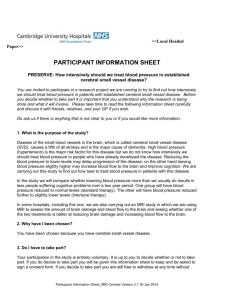 PRESERVE participant information sheet