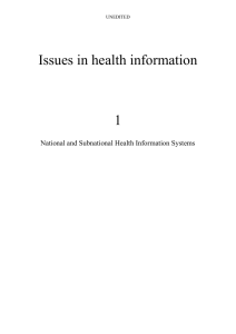 Issues in health information