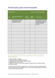 Routine play space checks template