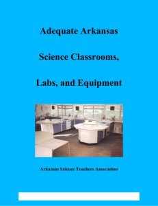 Goals for Adequate Science Classrooms, Labs and Equipment