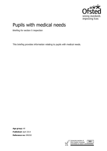 Pupils with medical needs - Digital Education Resource Archive