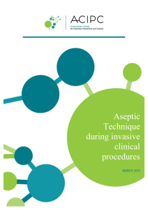 Policy Title: Aseptic Technique during invasive clinical