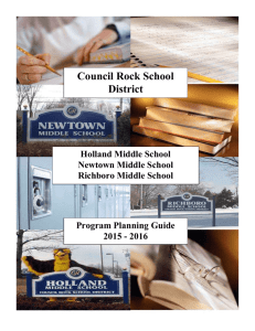 Middle School Program Planning Guide