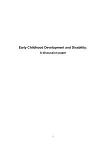 4. How can we support the development of children with disabilities?