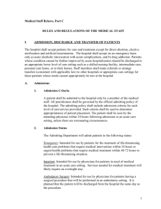 1. Identification of Patient