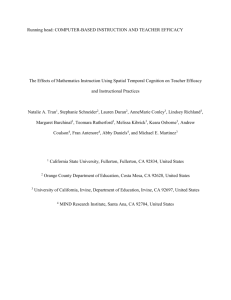 The Effects of Mathematics Instruction Using Spatial Temporal