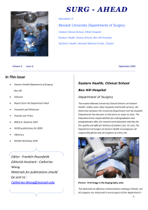 October 2010 Surg-Ahead Newsletter (3 Mb doc)