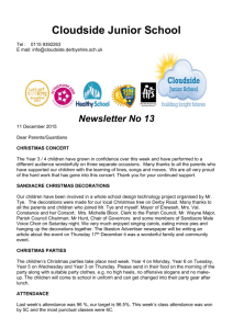 Newsletter13 - Cloudside Junior School