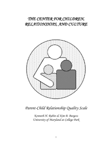 Parent-Child Relationship Quality Scale