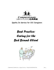 Caring for Bed Bound Client - Compassionate Community Care