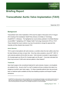 Transcatheter Aortic Valve Implantation (TAVI)