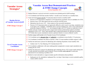 Vascular Access - ESRD Network of Texas
