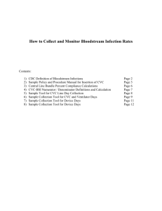 How to Collect and Monitor Bloodstream Infection Rates