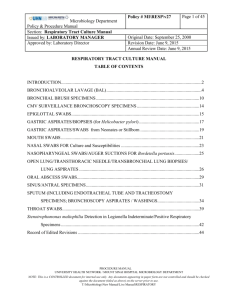 Respiratory Manual - Mount Sinai Hospital