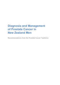 Diagnosis and Management of Prostate Cancer