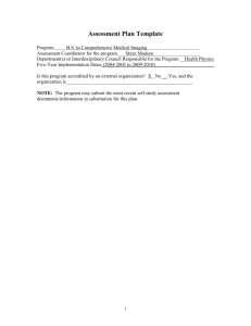 Assessment Plan Template