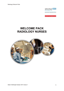 the radiology department - the University of Salford