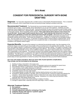 Periodontal surgery Consent form