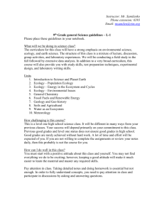 9th Grade general Science guidelines – L-1