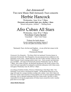 Herbie Hancock, Afro Cuban All Stars