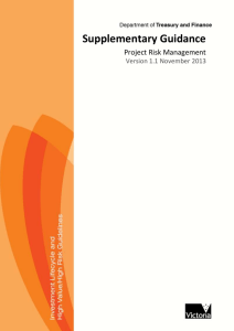 Risk management guideline - Department of Treasury and Finance