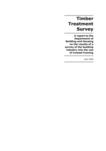 Timber Treatment Survey: A report to the Department of Building and