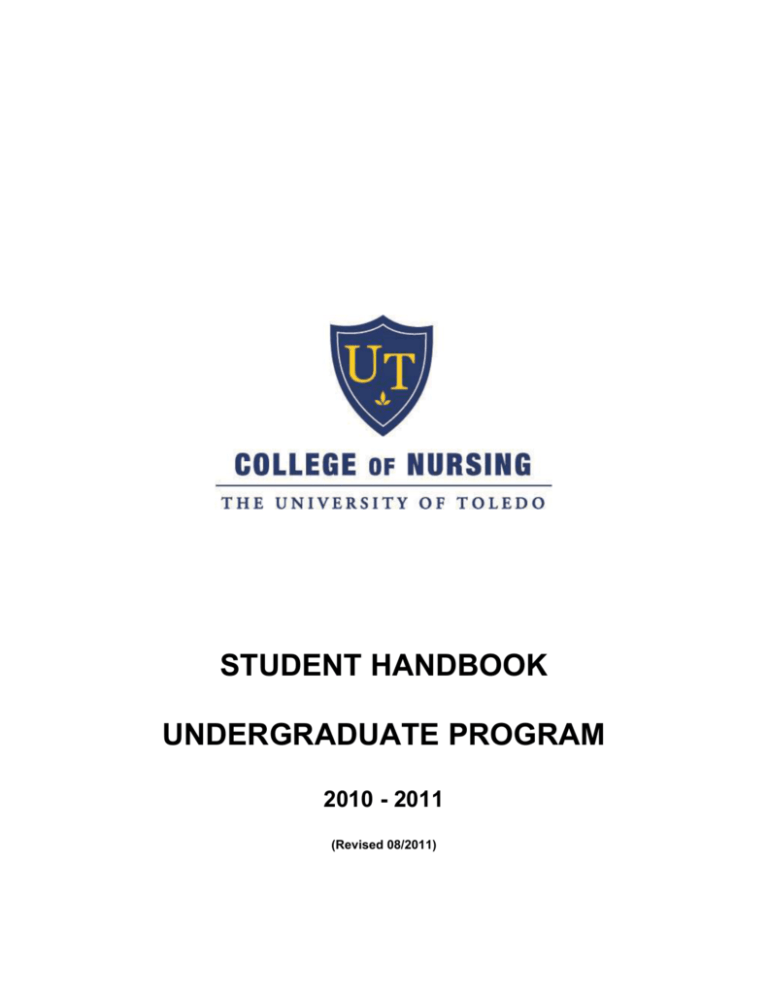 STUDENT HANDBOOK - University of Toledo