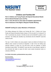 Part 3: Children and Young People with Special Educational Needs