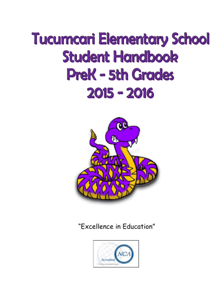 TES Student Handbook Tucumcari Public Schools