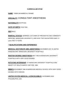 CURRICULUM VITAE NAME: TAREK MOHAMED ALI SHAMS