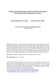 2. Background on the educational attainment of second