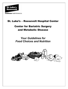 Post Surgery Diet Guidelines