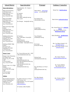 School District - Indiana County Department of Human Services