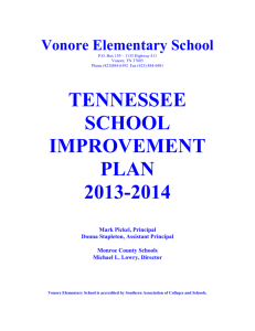 VES School Improvement Plan 2013-2014